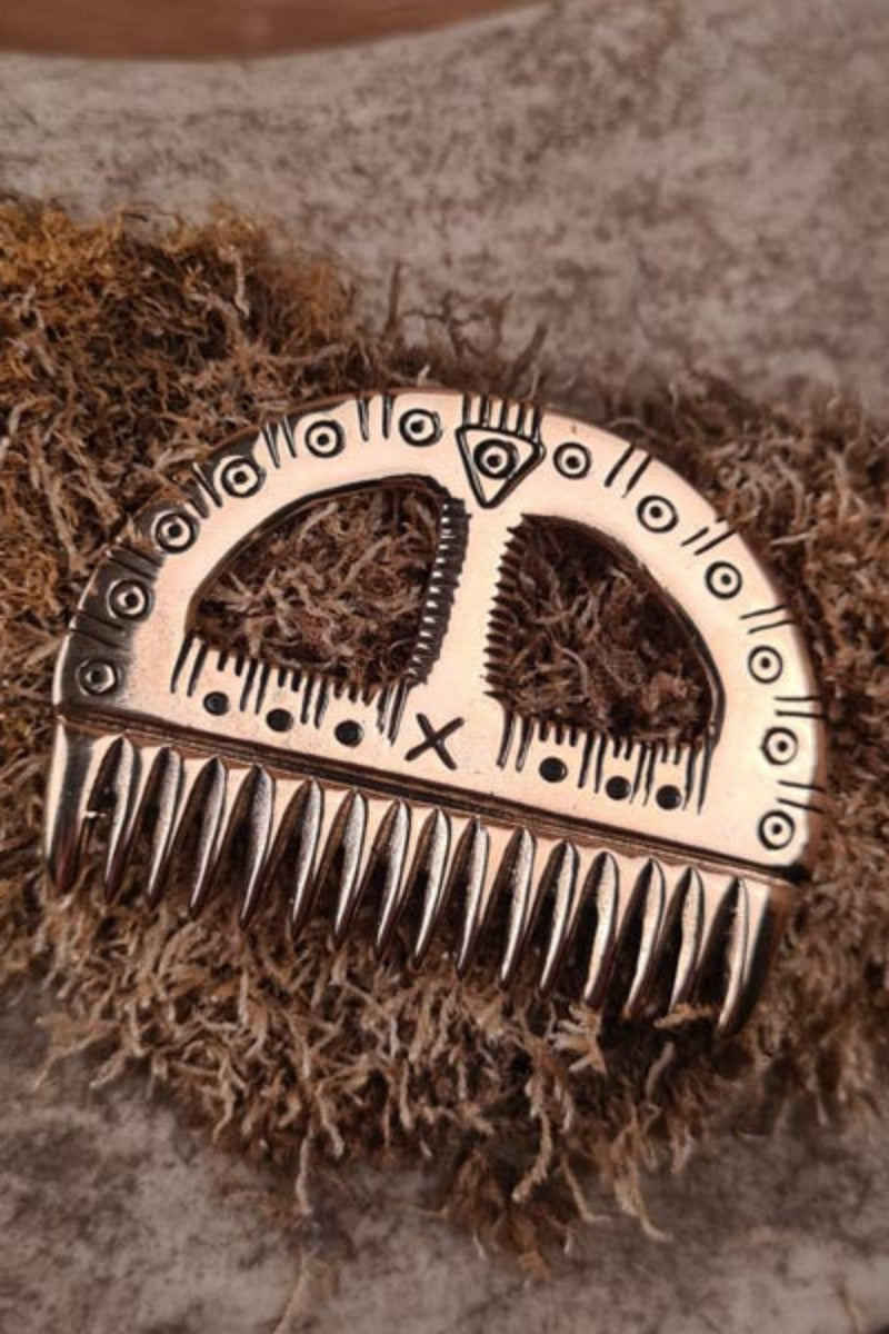 Viking Comb made of Bronze - Replica
