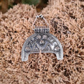 Wikinger Lunula Amulett Birka aus Silber - Replik