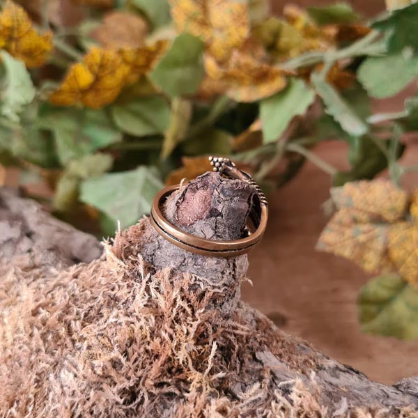 Viking Ring Jormungandr's Claw made of Bronze