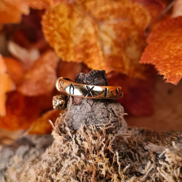 Viking Ring Odin's Ravens Bronze