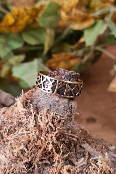 Viking Rune Ring made of Bronze
