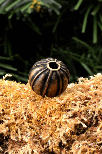 Viking Melon-Shaped Bead from Gotland, Bronze - Replica