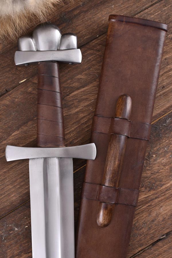 Wikinger Schwert Bjorn mit Lederscheide - Dekoration
