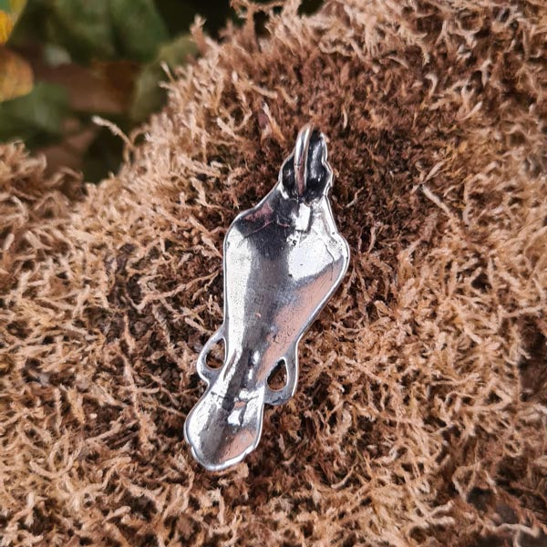 Wikinger Silberamulett Odins Rabe - Auslaufmodell