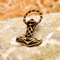 Wikinger Thorshammer Ragi mit Ring aus Bronze