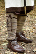 Wikinger Wadenwickel in Fischgrätmuster aus Baumwolle