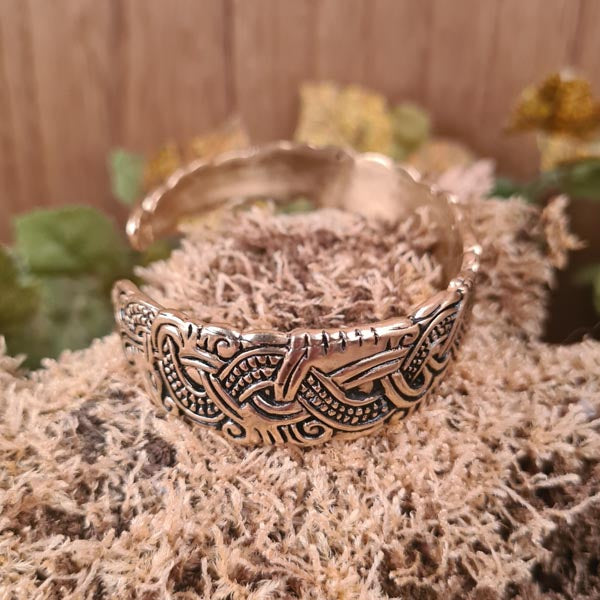 Viking bracelet in Mammen style, bronze