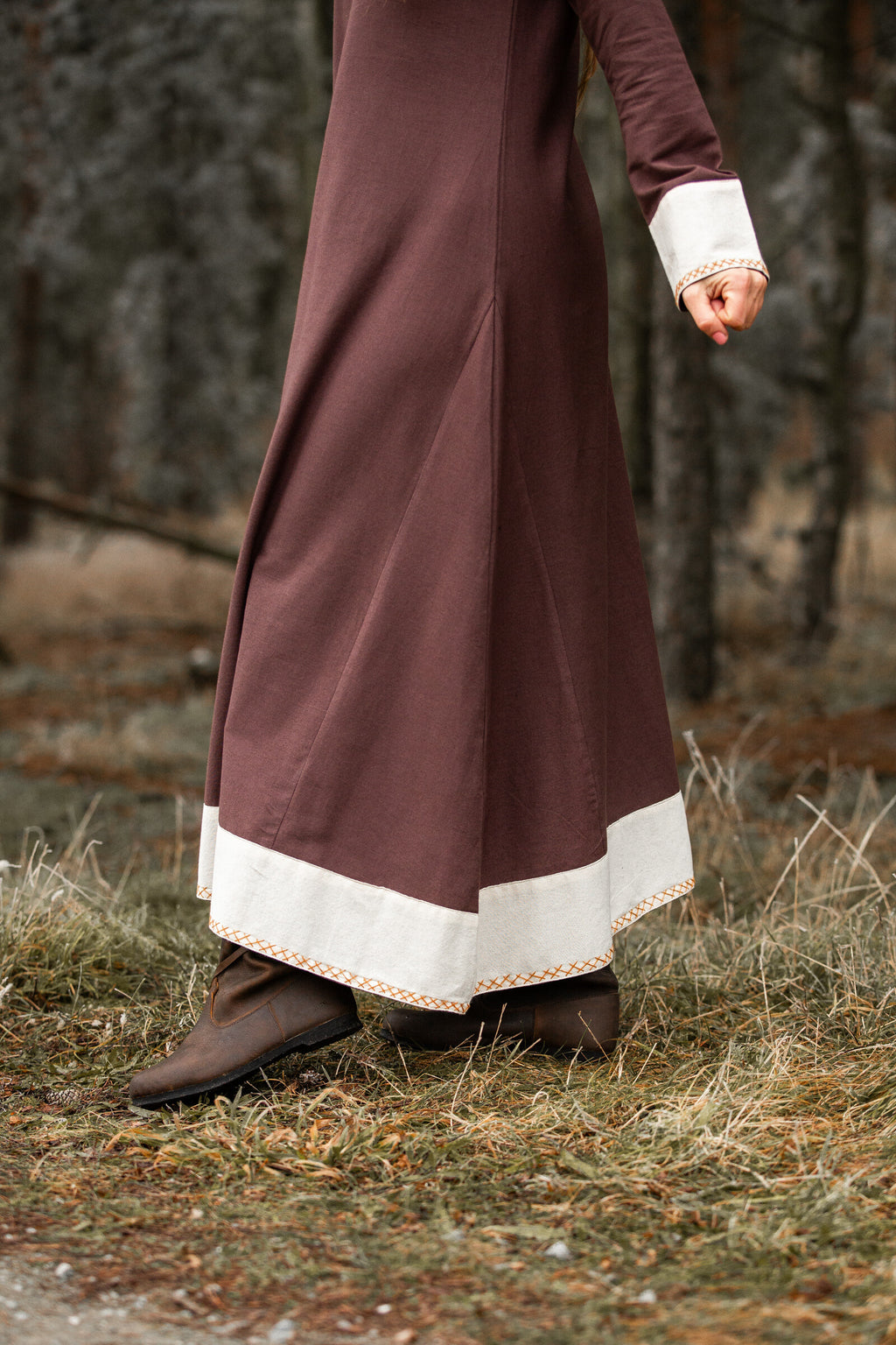 Wikinger Kleid zweifarbig