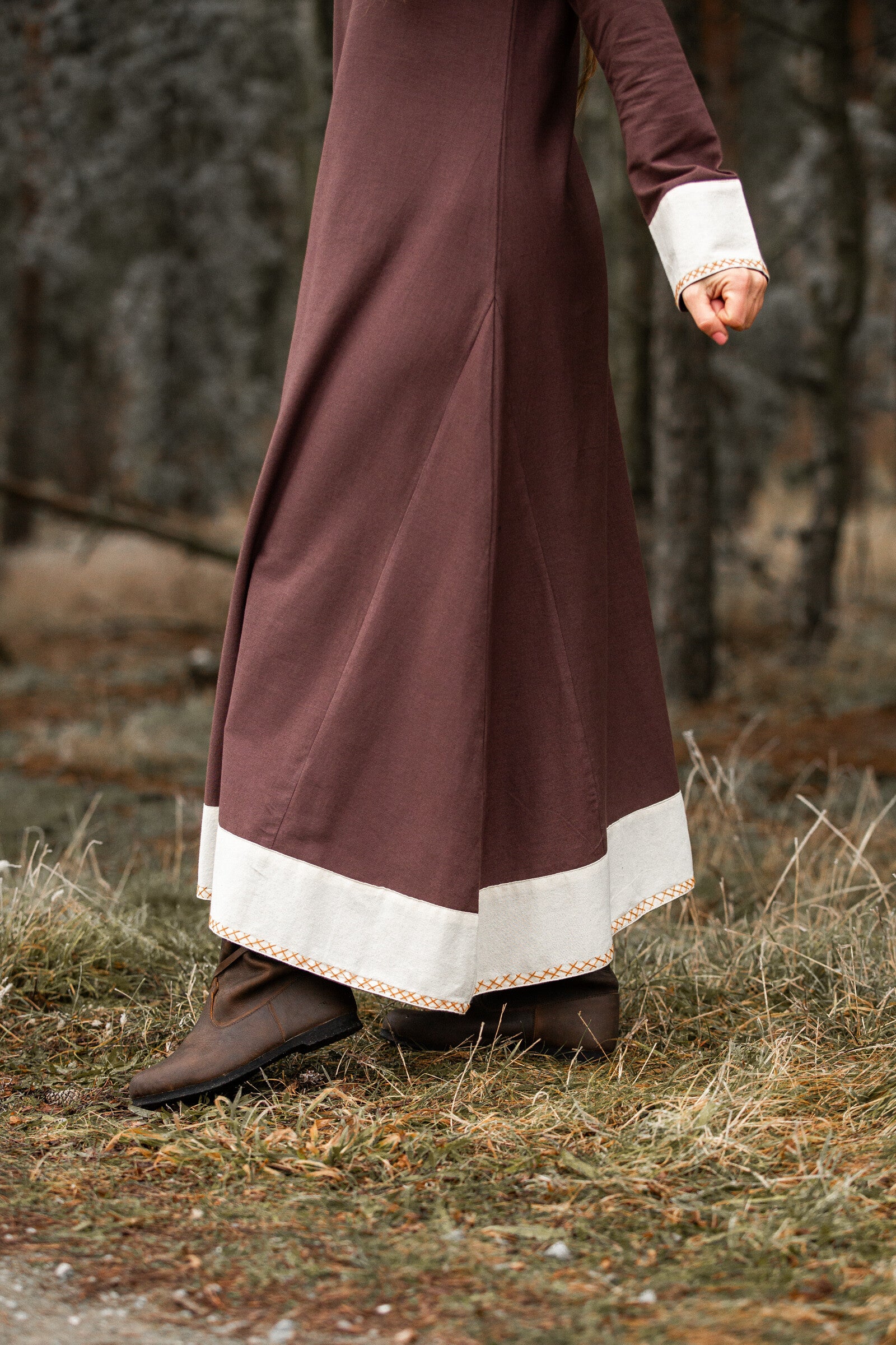Wikinger Kleid zweifarbig
