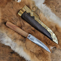 Wikingermesser mit Lederscheide