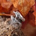 Oseberg-style Viking ring in silver
