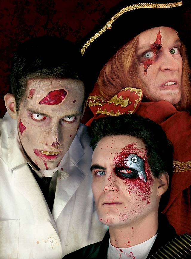 Wunden Profi Make-Up für LARP Halloween und Fasching