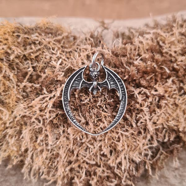 Silver Bat Amulet