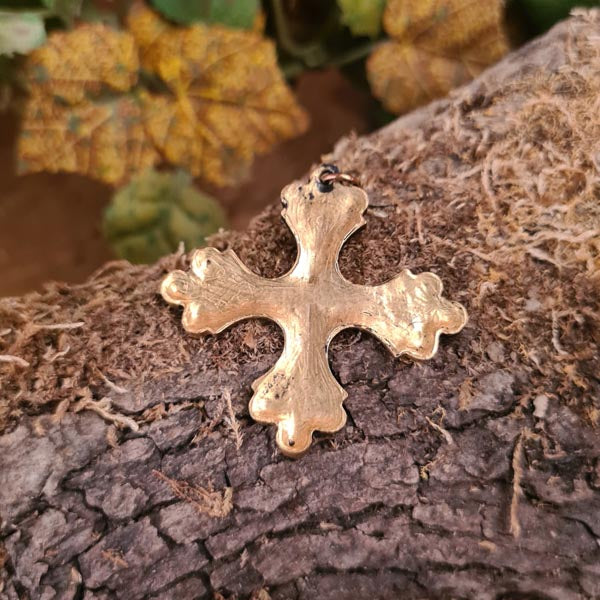 Amulett Kiewer Rus Kreuz aus Bronze - Replik