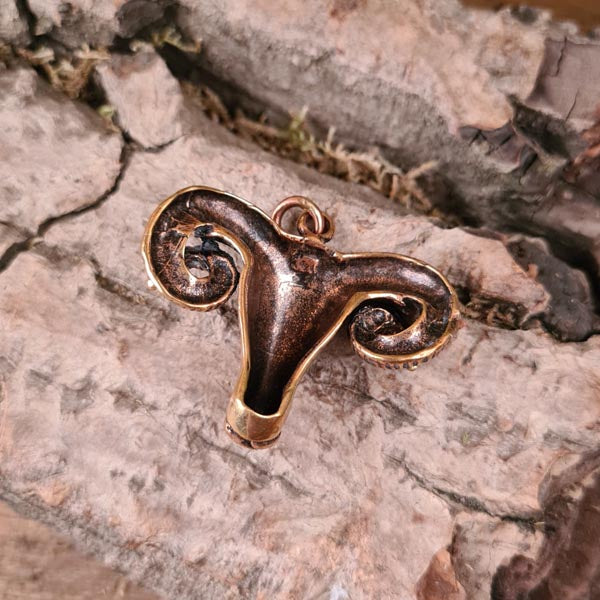 Amulett Widderkopf aus Bronze
