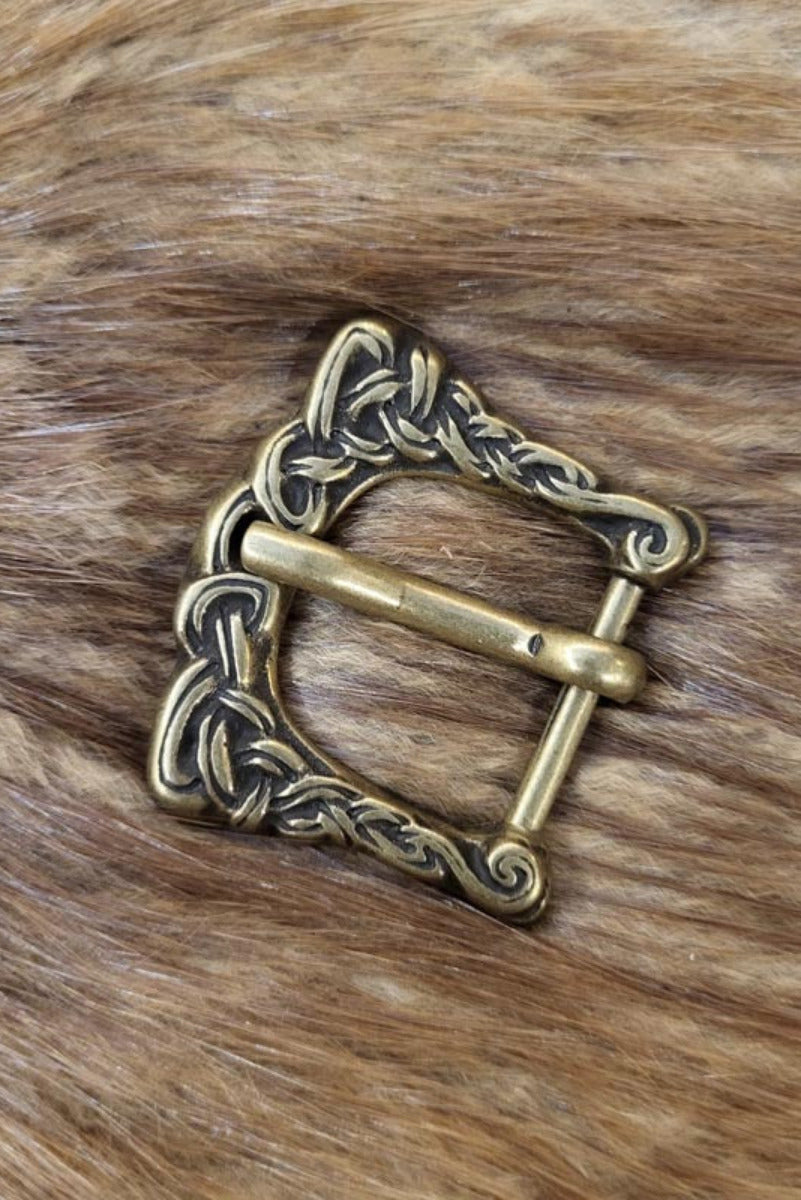 Anglo-Saxon buckle with knot pattern for 2 cm leather belt