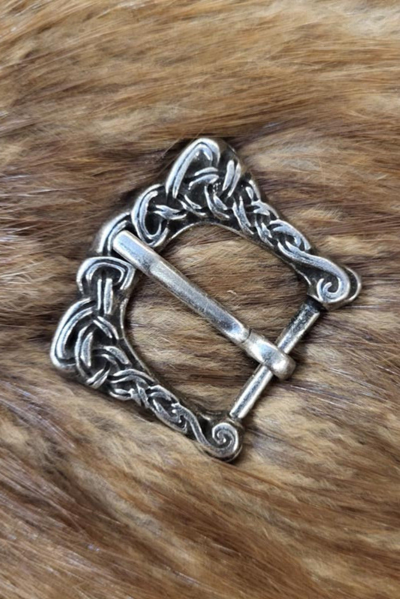 Anglo-Saxon buckle with knot pattern for 2 cm leather belt