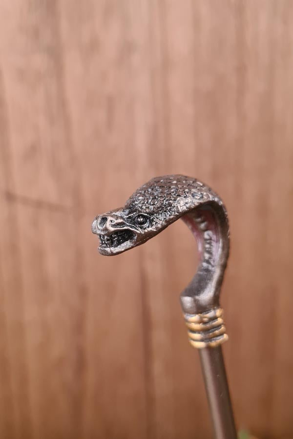 Anubis, God of Death with Cobra Scepter - hand-painted