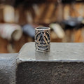 Asatru Bart & Schmuckperle Wotansknoten aus Silber