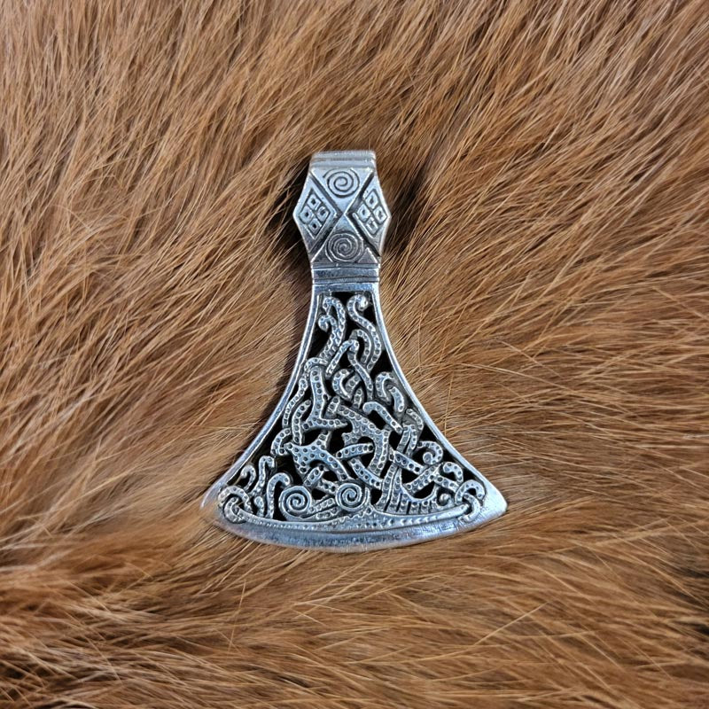 Silver Mammen-style Axe Amulet