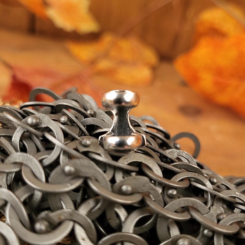 Beard Bead Thor's Hammer made of Silver