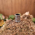 Wide Celtic Hair Bead Knot Pattern in Silver - Discontinued