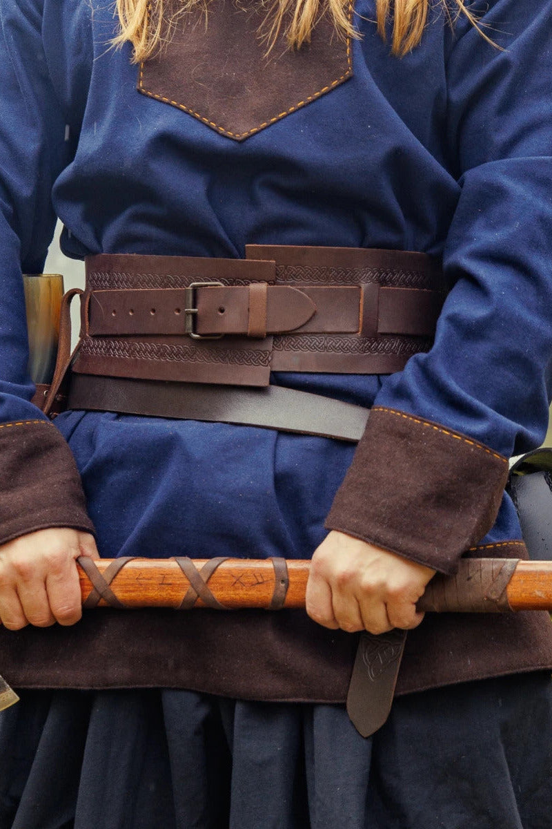 Breiter Wikingergürtel aus Leder