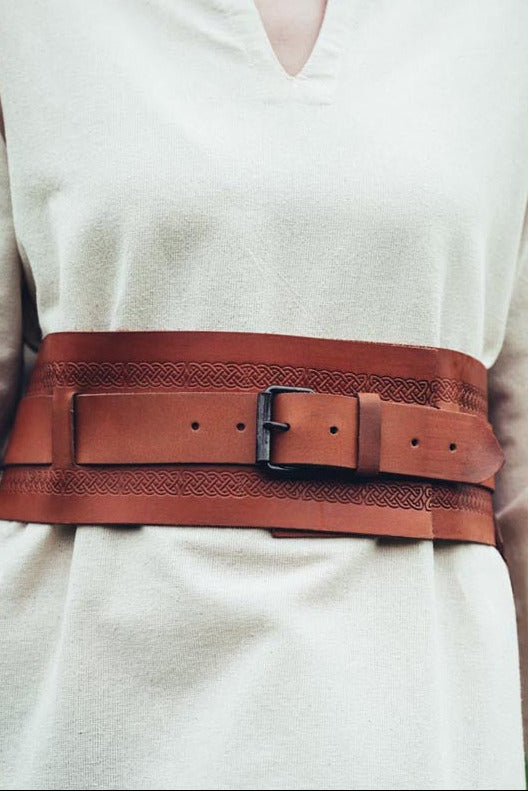 Breiter Wikingergürtel aus Leder