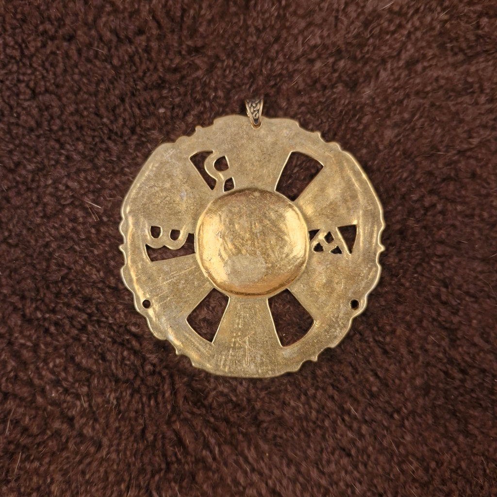 Franken Scheibenamulett von Limons aus Bronze - Replik