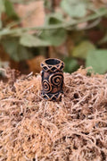 Frühmittelalter Schmuckperle Spirale aus Bronze