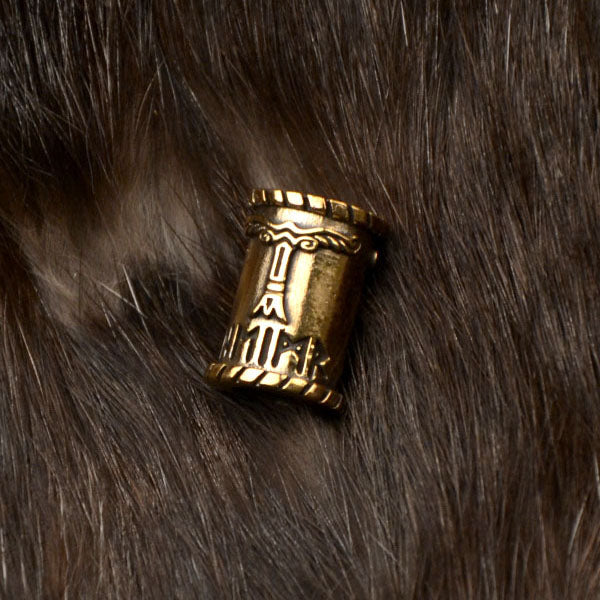 Germanic Beard & Jewelry Bead Irminsul made of Bronze