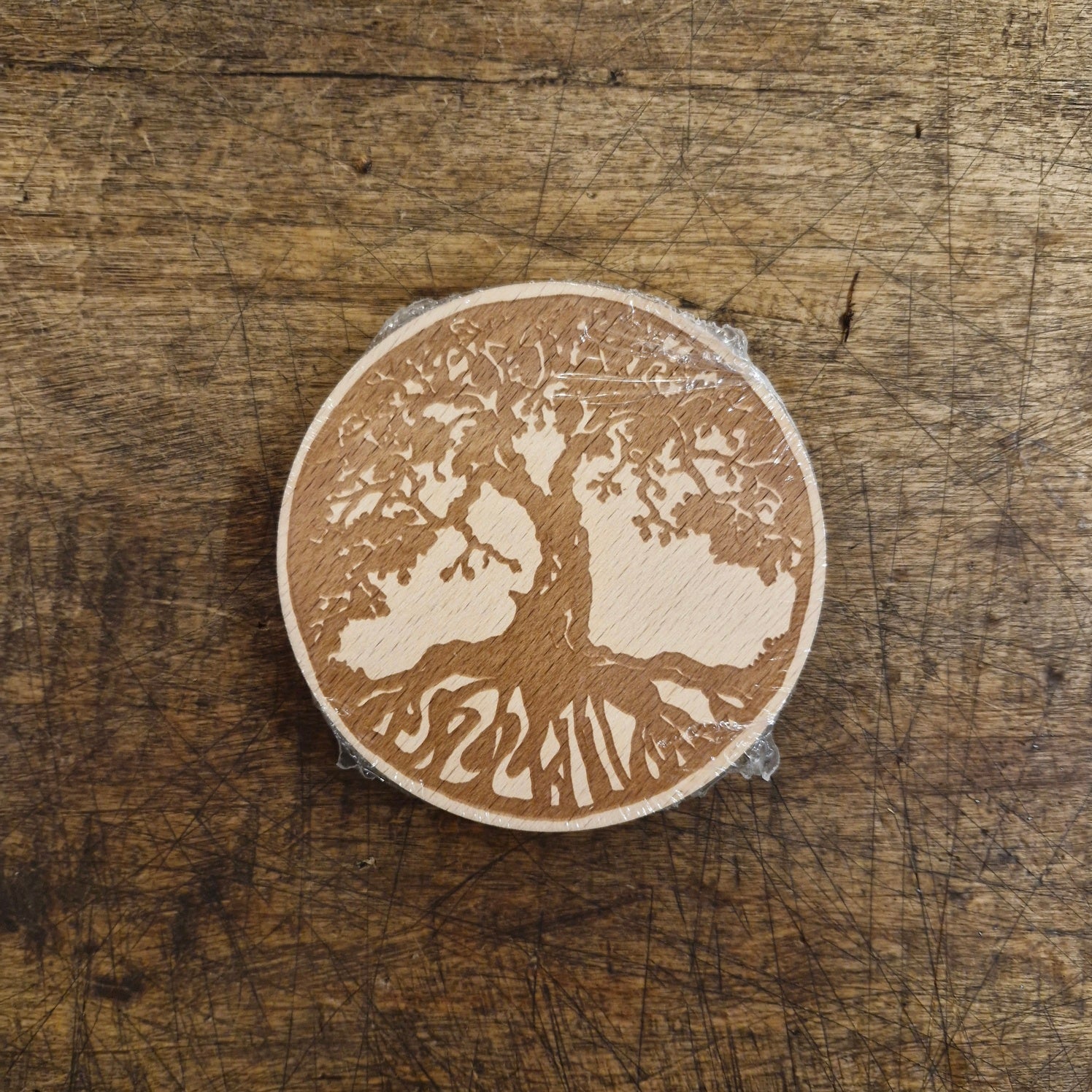 Beverage Coasters made of Beech Wood