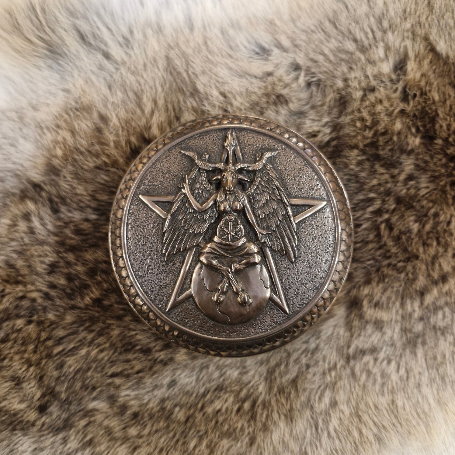 Gothic Dose Baphomet - bronze-plated