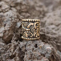 Große Wikinger Bartperle im Jelling-Stil aus Bronze
