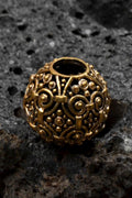 Large Viking Bronze Hair Bead