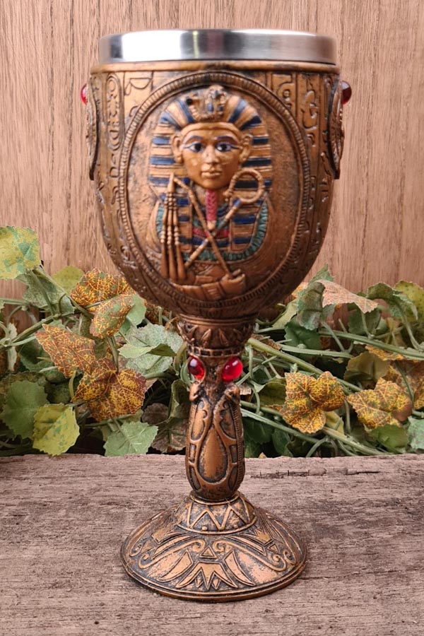Egyptian Goblet Tutankhamun - hand-painted
