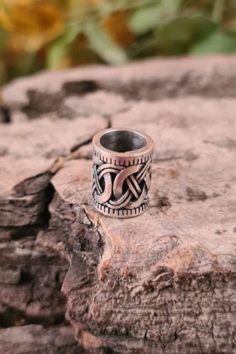 Haar & Bartperle Knotenmuster aus Silber