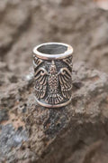 Wicca Haarperle Raben aus Silber
