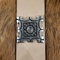 Hochmittelalter Zierniet Quadrat für 4 cm Riemen