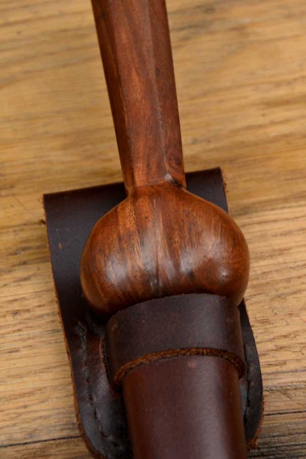 Landsknecht Ballock Dagger with Leather Scabbard