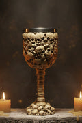 Gothic Skull Goblet with Stainless Steel Insert - Decoration