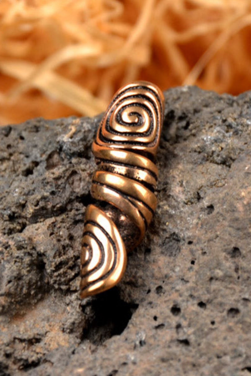 Kelten Bart & Haarperle Spirale aus Bronze