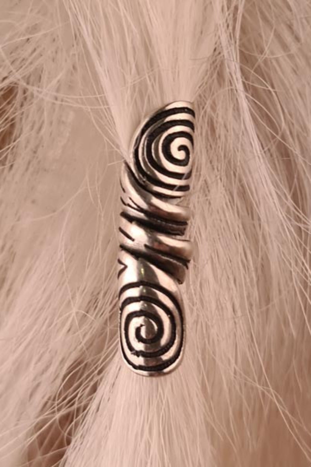 Kelten Bart & Haarperle Spirale aus Silber