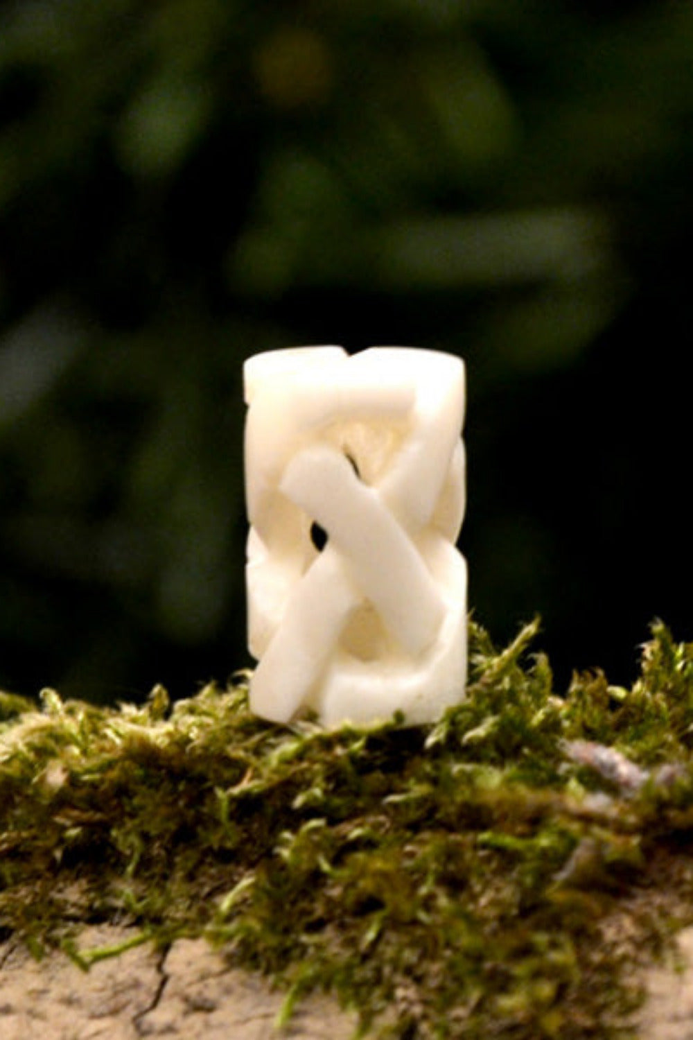 Celtic Hair & Bead Knotwork from Bone