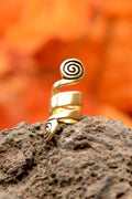 Kelten Haarperle Spirale aus Bronze