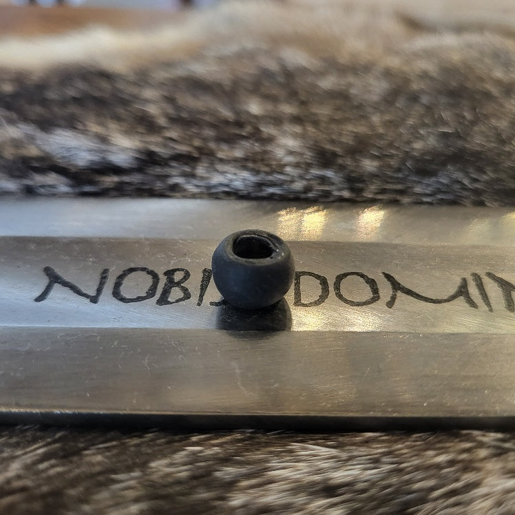 Kleine Mittelalter Kugelperle aus Glas