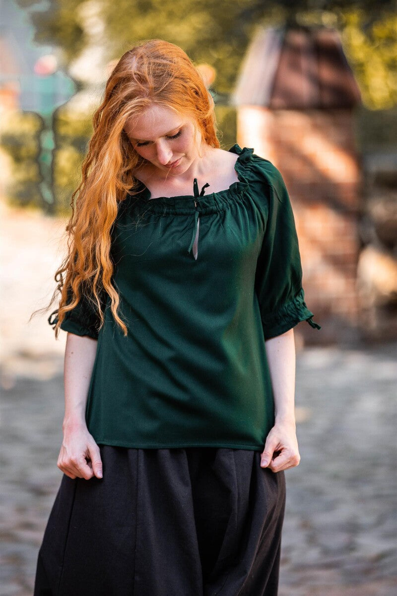 LARP Bluse kurzarm mit Schnürung
