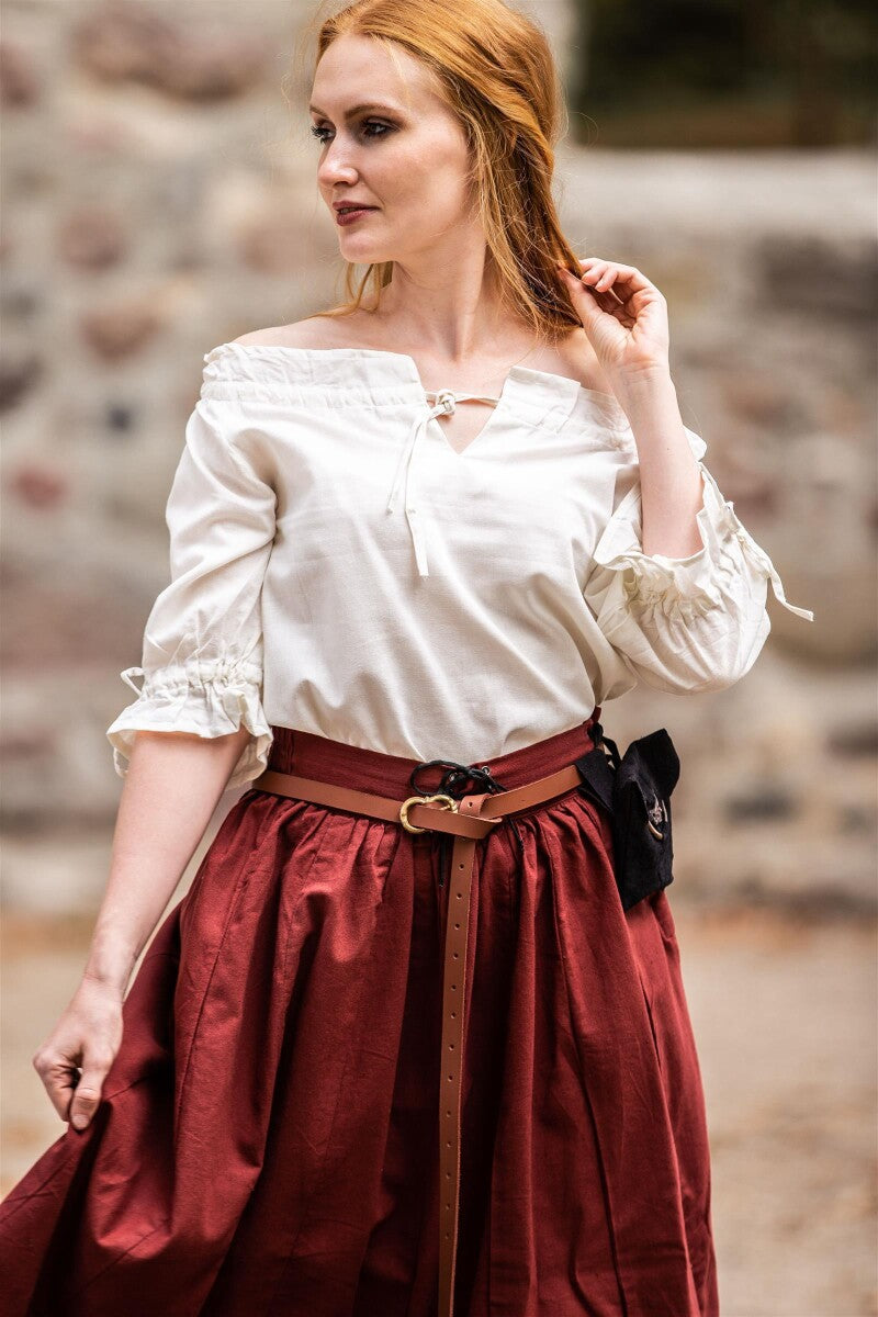 LARP Bluse kurzarm mit Schnürung