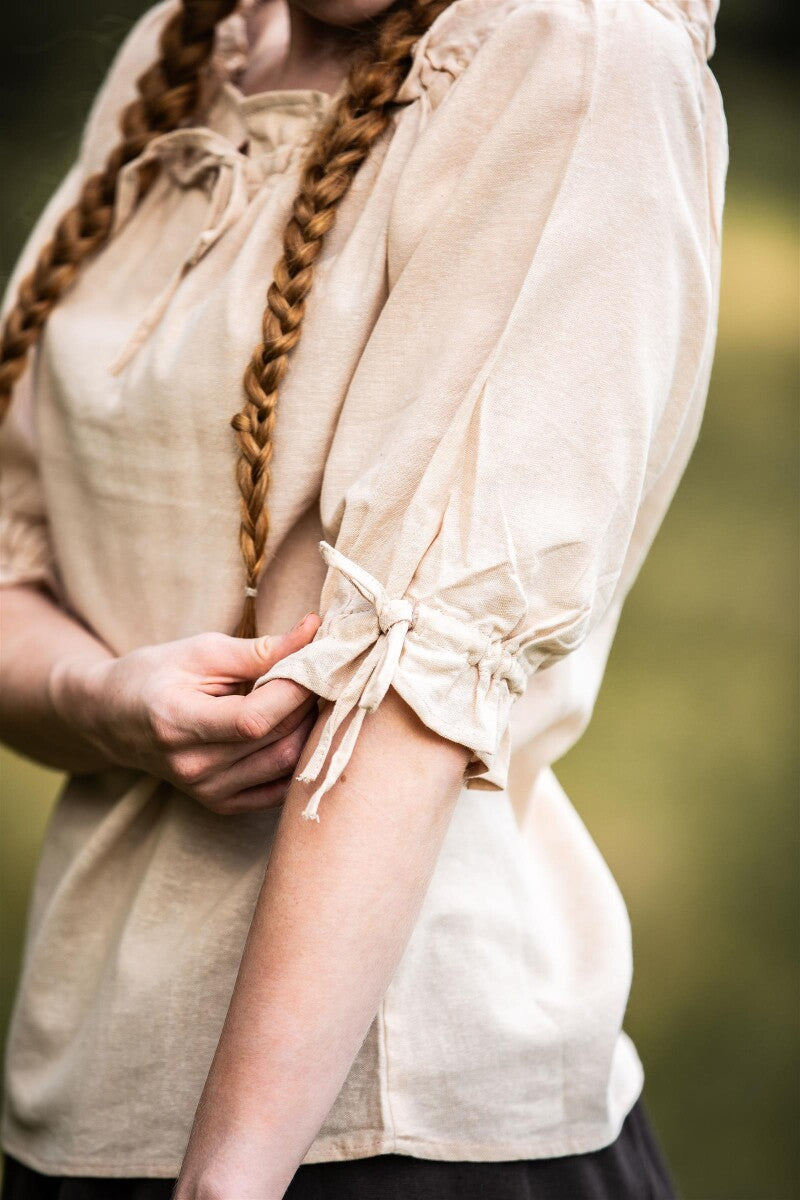 LARP Bluse kurzarm mit Schnürung