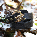 LARP Belt Anderswelthunde made of black leather